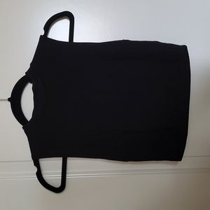 Forever 21 black mock neck crop top